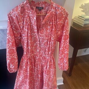 Orange J. Crew Shirtdress Size Medium Tall